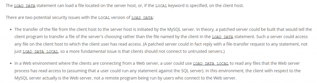 Read MySQL Client's File